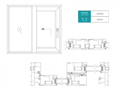 ST125 SERIES LIFT SLIDING DOOR